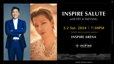3월 2일 인스파이어 아레나에서 개최 예정인 인스파이어 살루트 공연 키 비주얼 3월 2일 인스파이어 아레나에서 개최 예정인 인스파이어 살루트 공연 키 비주얼